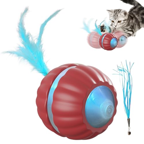 Bewegliches Katzenspielzeug, Anregendes Spielzeug Rollball, Beweglicher Spielball Zur Förderung Von Training Jagdübungen Und Innenraumbeschäftigung Bewegliches Katzenspielzeug, Anregendes Spielzeug Rollball, Beweglicher Spielball Zur Förderung Von Training Jagdübungen Und Innenraumbeschäftigung von Stibtmr