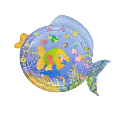 Haustierwasserspielmatte, sensorische Wasserspielmatte für Katzen | Aufblasbares Kinderpad mit Meeresmuster | Hundesensor Matte Multifunktional Spaß für verbesserte motorische Fähigkeiten und kognitiv Haustierwasserspielmatte, sensorische Wasserspielmatte für Katzen | Aufblasbares Kinderpad mit Meeresmuster | Hundesensor Matte Multifunktional Spaß für verbesserte motorische Fähigkeiten und kognitiv von Stibtmr