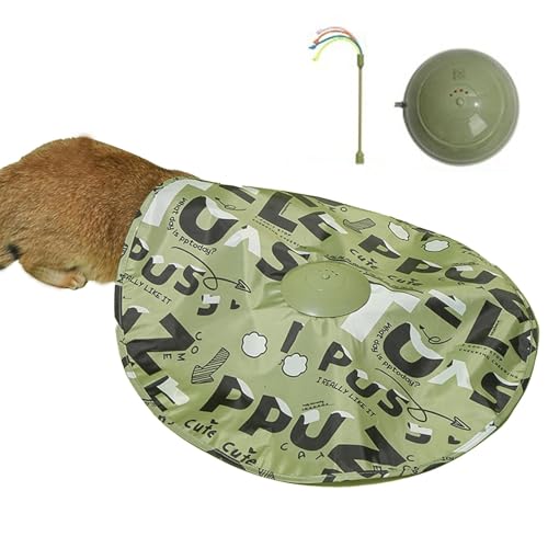 Interaktives Katzenspielzeug,Bewegliches Kätzchen Spielzeug mit Abdeckung - Interaktives Spiel Zur Jagd Kratz Und Förderung Interaktives Katzenspielzeug,Bewegliches Kätzchen Spielzeug mit Abdeckung - Interaktives Spiel Zur Jagd Kratz Und Förderung von Stibtmr
