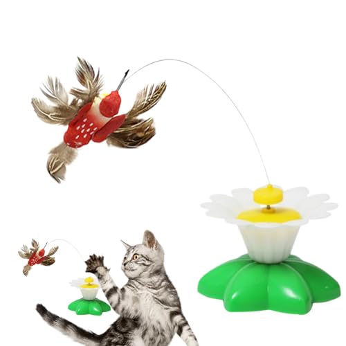 Katzenspielzeug interaktiv, Katzen interaktives Spielzeug - Elektrischer Teaser für gelangweilte Kätzchen | Elektrischer Bird Schmetterlings necken Katzenspielzeug, 360 ° rotierender Kätzchen Teaser f Katzenspielzeug interaktiv, Katzen interaktives Spielzeug - Elektrischer Teaser für gelangweilte Kätzchen | Elektrischer Bird Schmetterlings necken Katzenspielzeug, 360 ° rotierender Kätzchen Teaser f von Stibtmr