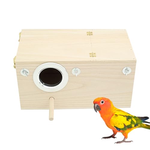 Nistkasten für Wellensittiche, Nymphensittiche, Nistkäfig, Nistkasten für Vogelkäfig, Nistkasten aus Holz für Wellensittiche, Untrennbare und kleine Vögel, mit ergonomischem und komfortablem Design Nistkasten für Wellensittiche, Nymphensittiche, Nistkäfig, Nistkasten für Vogelkäfig, Nistkasten aus Holz für Wellensittiche, Untrennbare und kleine Vögel, mit ergonomischem und komfortablem Design von Stibtmr