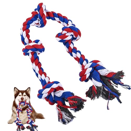 Seilhundspielzeug, Seilspielzeug für Hunde,Oral Cleaning Puppy Toy - Hochleistungsmorales Seil für mittelgroße Hunde, Welpen -Zahnen Werkzeug für die Zähneputzung Seilhundspielzeug, Seilspielzeug für Hunde,Oral Cleaning Puppy Toy - Hochleistungsmorales Seil für mittelgroße Hunde, Welpen -Zahnen Werkzeug für die Zähneputzung von Stibtmr