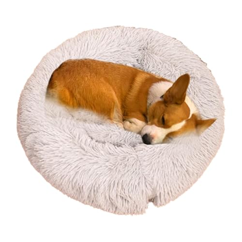 Stibtmr Rundes Donut Cuddler Hundebett, beruhigendes Hundebett für kleine Hunde | Rundes Plüsch-Donut-Kuschelbett,Beruhigende Schlummerschlafhütte für Katzen, Haustierbettmatte für kleine Hunde Stibtmr Rundes Donut Cuddler Hundebett, beruhigendes Hundebett für kleine Hunde | Rundes Plüsch-Donut-Kuschelbett,Beruhigende Schlummerschlafhütte für Katzen, Haustierbettmatte für kleine Hunde von Stibtmr