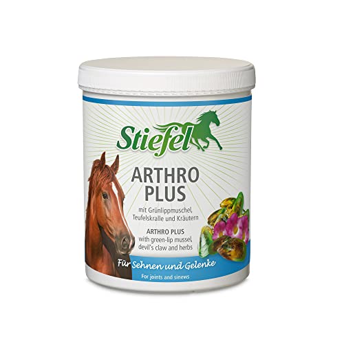 Stiefel Arthro Plus für Pferde, hochwertige Kombination aus neuseeländischem Grünlippmuschelpulver, Vitaminen, Spurenelementen & Teufelskralle zur Unterstützung von Gelenken & Sehnen, 1kg von Stiefel