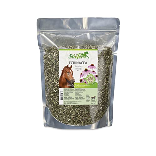 Stiefel Echinacea für Pferde, 100% naturbelassen zur Verbesserung des Wohlbefindens, Stärkung der Abwehrkräfte, indianisches Kraut, Sonnenhut, 500g von Stiefel