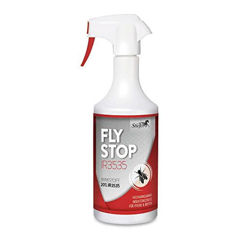 Stiefel Flystop IR3535 für Pferde, hochwirksamer Insektenschutz für Pferd & Reiter, beinahe geruchslos, Fliegenspray gegen Mücken, Bremsen, Zecken, mehrere St&en Wirksamkeit, 650ml von Stiefel
