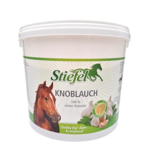 Stiefel Knoblauch für Pferde, 100% reines Granulat, Unterstützung des Kreislaufs & der Darmflora. 3kg von Stiefel