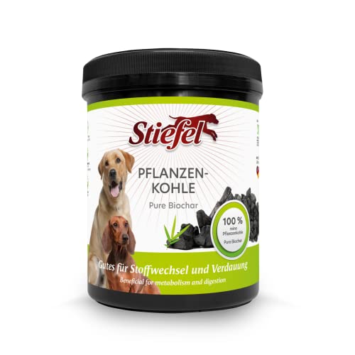 Stiefel Pflanzenkohle für Hunde, 100% Reine Pflanzenkohle für eine gesunde Verdauung, positiven Effekt auf den Stoffwechsel, 185g Stiefel Pflanzenkohle für Hunde, 100% Reine Pflanzenkohle für eine gesunde Verdauung, positiven Effekt auf den Stoffwechsel, 185g von Stiefel