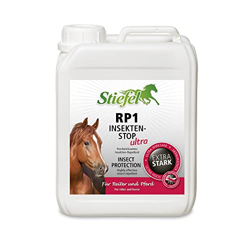 Stiefel RP1 Insekten-Stop Ultra für Pferde, hochwirksamer Insektenschutz für Pferd & Reiter, beinahe geruchslos, Fliegenspray gegen Mücken, Bremsen, Zecken, mehrere St&en Wirksamkeit, 2500ml von Stiefel