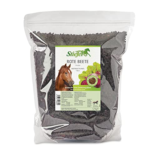 Stiefel Rote Beete Flocken für Pferde, 100% naturbelassene Rote Beete, zur Stärkung des Immunsystems, Rote Rübe, 1,7kg von Stiefel
