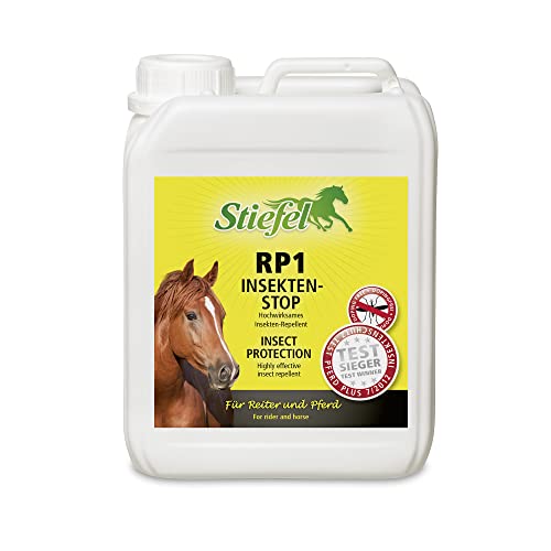 Stiefel RP1 Insekten-Stop Spray 2500ml Kanister Insektenschutz für Pferd & Reiter ohne Alkohol geruchsarm hautfreundlich Sensible Pferde Icaridin von Stiefel