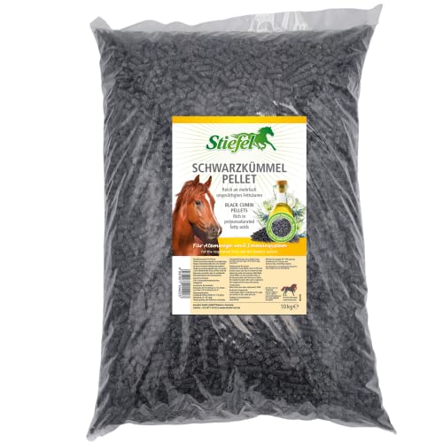 Stiefel Schwarzkümmel, 100% natürlicher Schwarzkümmelkuchen, zur Unterstützung für Haut, Fell, Atemwege, Immunsystem & Verdauung, Pellets, 10kg Stiefel Schwarzkümmel, 100% natürlicher Schwarzkümmelkuchen, zur Unterstützung für Haut, Fell, Atemwege, Immunsystem & Verdauung, Pellets, 10kg von Stiefel