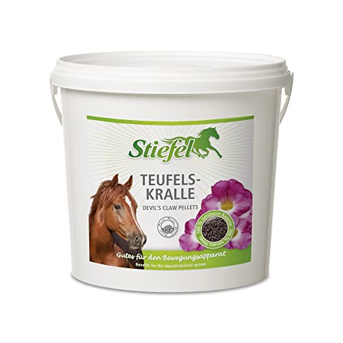 Stiefel Teufelskralle für Pferde, 100% natürliche Teufelskralle, Unterstützung der Gelenk-, Sehnen und Knorpelgesundheit, Pellets, 1kg von Stiefel