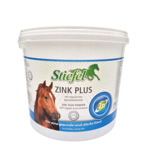 Stiefel Zink Plus für Pferde, hochwertige Kombination aus organisch Geb&enem Zink, Eisen, Kupfer, Mangan & Selen, unterstützt das Immunsystem, die Haut & den Fellwechsel, Spurenelemente, 3kg von Stiefel