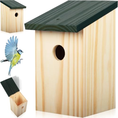 2er Set Nistkasten Nisthöhle für kleine Vögel Meisen aus Massiv - Holz 2er Set Nistkasten Nisthöhle für kleine Vögel Meisen aus Massiv - Holz von Stimo