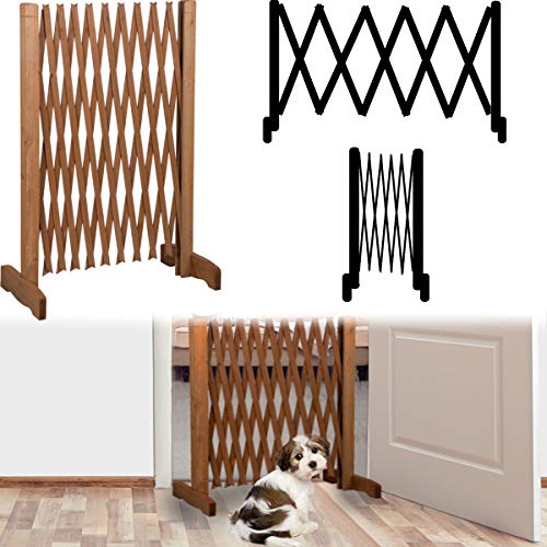 Stimo Hunde Absperrgitter in der Breite verstellbar Scherengitter Türgitter Holz Schutzgitter 30-117 cm breit freistehend Stimo Hunde Absperrgitter in der Breite verstellbar Scherengitter Türgitter Holz Schutzgitter 30-117 cm breit freistehend von Stimo
