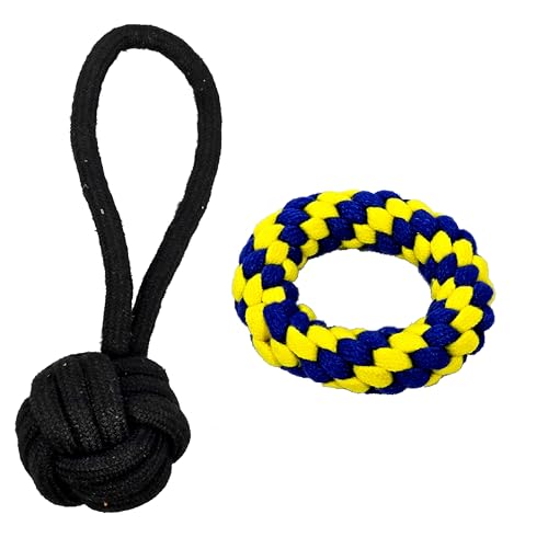 StonKraft Hundespielzeug Kauprodukte Set - Welpen Beißseil Spielzeug Pack, Spiele für Haustiere | Geeignet für alle Hunde, ungiftig, waschbar & sicher für Haustiere | Bunt, federnd & lustig StonKraft Hundespielzeug Kauprodukte Set - Welpen Beißseil Spielzeug Pack, Spiele für Haustiere | Geeignet für alle Hunde, ungiftig, waschbar & sicher für Haustiere | Bunt, federnd & lustig von StonKraft