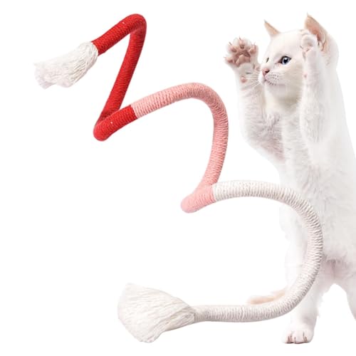 Storaffy Kätzchen-Zahnreinigungsspielzeug,Interaktives Zauberstabspielzeug für Katzen mit leuchtenden Farben - Haustier-Übungsspielzeug für Katzenhaus, Tierheim, Tierhandlung, Wohnzimmer von Storaffy