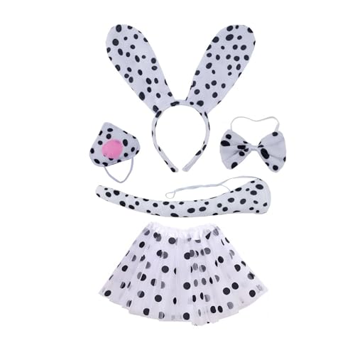 4/5/6 Hunde Kostüm Set Hundeohr Stirnbänder Schwanzkasten Tutus Nase Handschuh Cosplays Kostüm Für Halloween Weihnachtsfeier Halloween Cosplays 4/5/6 Hunde Kostüm Set Hundeohr Stirnbänder Schwanzkasten Tutus Nase Handschuh Cosplays Kostüm Für Halloween Weihnachtsfeier Halloween Cosplays von Storage Bag