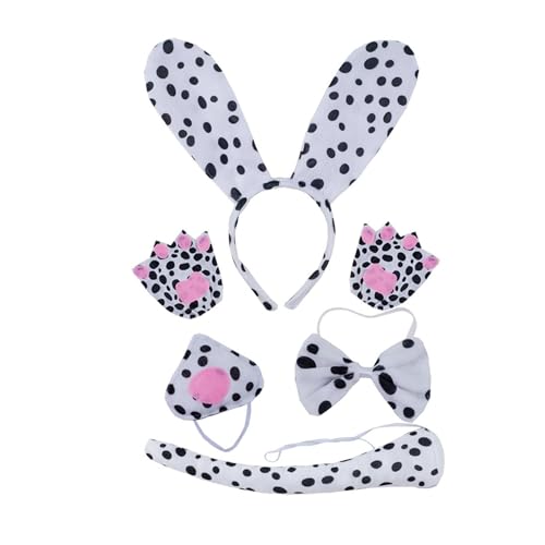 4/5/6 Hunde Kostüm Set Hundeohr Stirnbänder Schwanzkasten Tutus Nase Handschuh Cosplays Kostüm Für Halloween Weihnachtsfeier Halloween Cosplays 4/5/6 Hunde Kostüm Set Hundeohr Stirnbänder Schwanzkasten Tutus Nase Handschuh Cosplays Kostüm Für Halloween Weihnachtsfeier Halloween Cosplays von Storage Bag