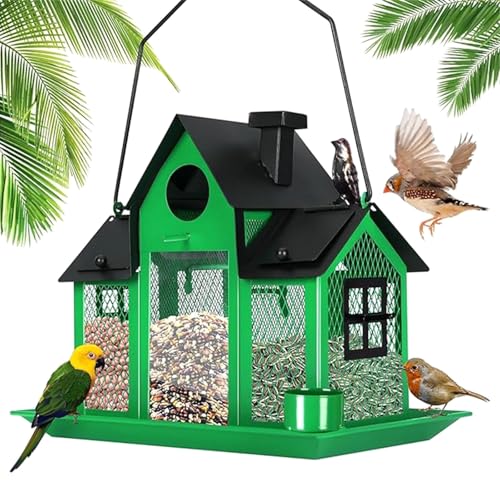 Hängende Vogelfutterläuche Für Äußere Wetterfeste Metallkonstruktion Vogelhaus Feeder Für Vogelzusammenschlüsse Easy Beobachtung Station Hängende Haus Hängende Vogelfutterläuche Für Äußere Wetterfeste Metallkonstruktion Vogelhaus Feeder Für Vogelzusammenschlüsse Easy Beobachtung Station Hängende Haus von Storage Bag