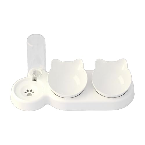 Innovativer Automatischer Wasserspender Mit Doppelschalen Zum Füttern Und Trinken Einer Klaren Schüssel Für Katzen Und Hunde Haustier Wasserfuttermittel Flaschenfuttermittel Spender von Storage Bag