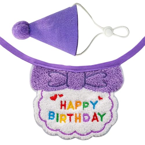 Pet Birthday Accessoire Set Mit Bandanas Bib Und Kegelhut Bequem Und Leicht Zu Tragenes Design Für Kleine Hundekatzen Bequeme Haustier Bib Pet Birthday Accessoire Set Mit Bandanas Bib Und Kegelhut Bequem Und Leicht Zu Tragenes Design Für Kleine Hundekatzen Bequeme Haustier Bib von Storage Bag