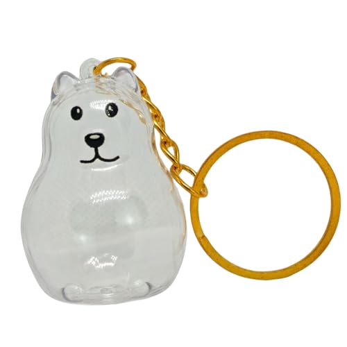 Pet Hair Memorial Storage Box Schlüsselbund Klar Display Hundefell Sammler Andenken Für Hundekatzen Besitzer Erinnert Sich Geschenke Klare Haustierpelze Bedenken Key von Storage Bag