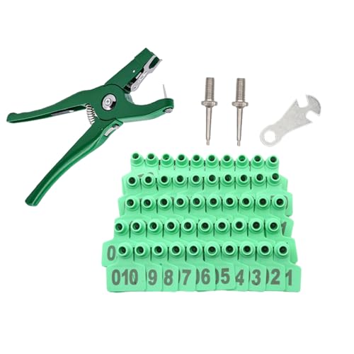 Schaf Ohr Karte Mit Anzahl Durablity Viehohrnummernschild Livestock Geflügel Farm Identifikationszeichen 1Set Maker Maker von Storage Bag