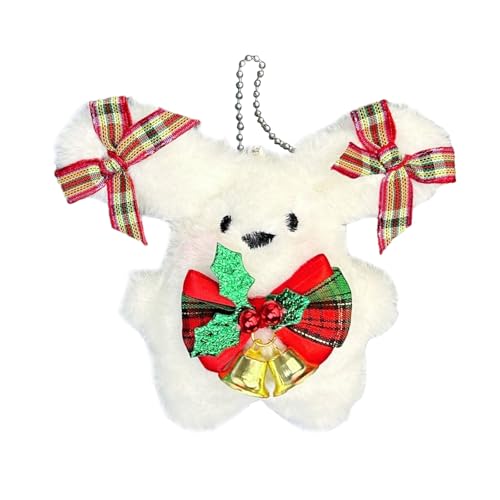 Storage Bag Welpe Plüschspielzeug Anhänger Keychain Cartoon Big Ear Dog Dolls Figure Ornament Für Rucksäcke Autoschlüsselbeutel Charme Decors von Storage Bag