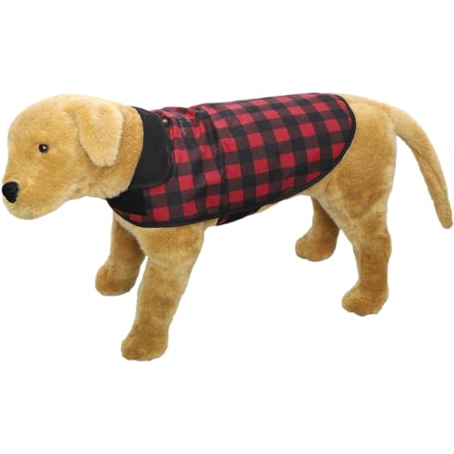 Stormy Kromer Hundejacke, gewachst, Büffelkaro, Größe XL, Rot / Schwarz Stormy Kromer Hundejacke, gewachst, Büffelkaro, Größe XL, Rot / Schwarz von Stormy Kromer
