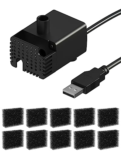 Stouchi WDQ1 Ersatzpumpe für Trinkbrunnen 2.5L für Katze und Hunde, Langlebige Wasserpumpe für Katzentrinkbrunnen, Leise Wasserbrunne von Stouchi