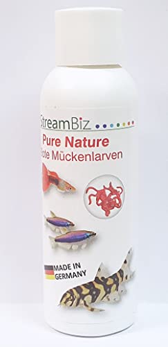 StreamBiz Rote Mückenlarven - Futter für Aquarien- und Teichbewohner - Lebendfutter - Aquarium, Teich von StreamBiz
