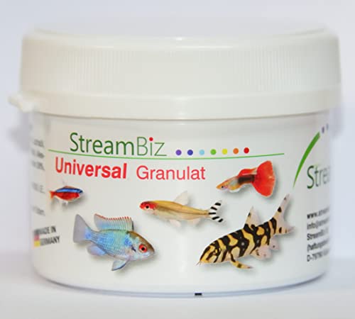 StreamBiz Fischfutter Granulat 80g, Geschmacklos, Vegan, Trocken aufbewahren, 80 Gramm, Fischhalter, Fisch StreamBiz Fischfutter Granulat 80g, Geschmacklos, Vegan, Trocken aufbewahren, 80 Gramm, Fischhalter, Fisch von StreamBiz