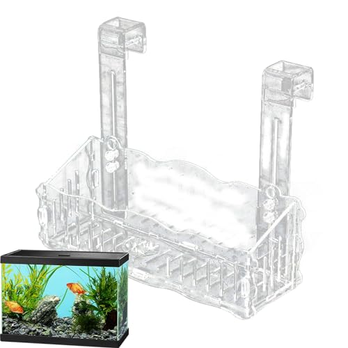 Streysisl Aquarium Halter Acryl Wasserständer Aquarium Halter Transparent Acryl Aquarium Pflanzregal Durchsichtig Loch Design Tasse für Aquarium von Streysisl