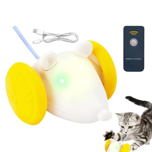 Streysisl Elektrisches Katzenspielzeug mit Maus, elektrisches Katzenspielzeug – interaktives Katzenspielzeug – interaktives Kätzchenspiel, mobil, wiederaufladbar, mit intelligenter Erkennung, lustiges Streysisl Elektrisches Katzenspielzeug mit Maus, elektrisches Katzenspielzeug – interaktives Katzenspielzeug – interaktives Kätzchenspiel, mobil, wiederaufladbar, mit intelligenter Erkennung, lustiges von Streysisl