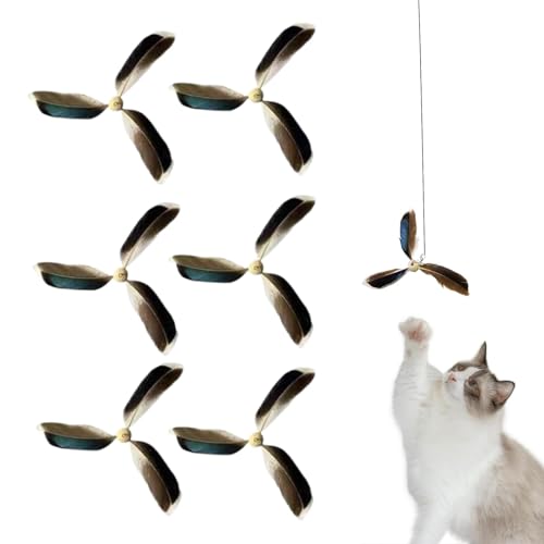 Streysisl Feder-Katzenspielzeug | Vielseitiges interaktives Katzenspielzeug | Kompaktes interaktives Teaser-Spielzeug für Katzenfedern Nachfüllspielzeug für Zuhause Tiergeschäft Streysisl Feder-Katzenspielzeug | Vielseitiges interaktives Katzenspielzeug | Kompaktes interaktives Teaser-Spielzeug für Katzenfedern Nachfüllspielzeug für Zuhause Tiergeschäft von Streysisl