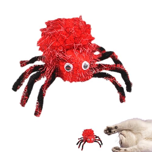 Streysisl Weiches Spinnenspielzeug, Spinnenfüllspielzeug | Spielzeug für Vogelspinnen aus weichem und lebendigem Stahl, multifunktionales Halloween-Zubehör, Katzenspielzeug, Scherzzubehör, Streysisl Weiches Spinnenspielzeug, Spinnenfüllspielzeug | Spielzeug für Vogelspinnen aus weichem und lebendigem Stahl, multifunktionales Halloween-Zubehör, Katzenspielzeug, Scherzzubehör, von Streysisl