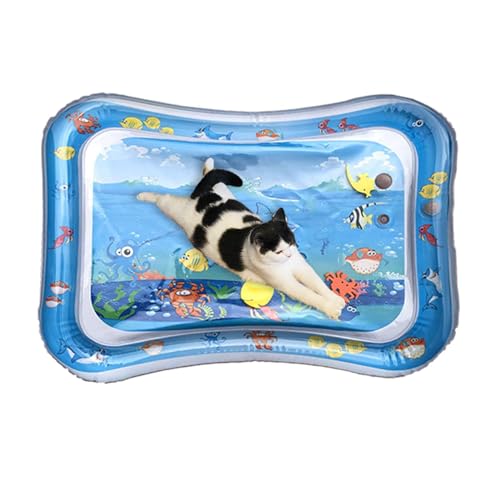 Wasserspielmatte Katze,Aufblasbare Wassermatte Für Katzen Verdickte Wasserspielmatte Feel Cool Komfort Für Haustier Zusammenklappbare Wasserspielmatte Für Haustiere Wasserspielmatte Katze,Aufblasbare Wassermatte Für Katzen Verdickte Wasserspielmatte Feel Cool Komfort Für Haustier Zusammenklappbare Wasserspielmatte Für Haustiere von Streysisl