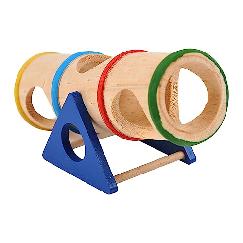 Holzhamsterspielzeug | Waldmaus-Hamster-Röhre | Holzmäuse-Kauspielzeug, Käfigzubehör, Hohlstamm-Versteck-Übungsröhre für Rennmäuse und Hamster Stronrive von Stronrive