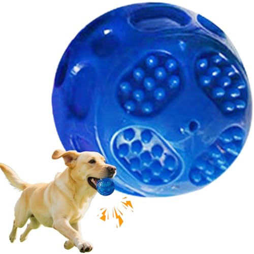 Hundespielzeug Ball, Quietschspielzeug Für Kauspielzeuge, Kauspielzeug Beruhigender Beißball Für Starke Kauer Welpentraining Gegen Langeweile Für Aktivitäten Drinnen Park Garten Hundespielzeug Ball, Quietschspielzeug Für Kauspielzeuge, Kauspielzeug Beruhigender Beißball Für Starke Kauer Welpentraining Gegen Langeweile Für Aktivitäten Drinnen Park Garten von Stronrive
