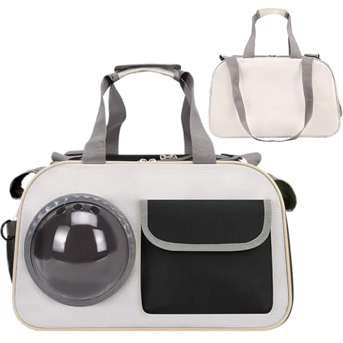 Katzentragetasche, Blasenfenster, Kätzchenhalter, atmungsaktive Schultertasche, Katzentrage für Flugzeug, Outdoor, Camping, Motorrad, Reisen, Schule, Auto, Krankenhaus, Abenteuer von Stronrive