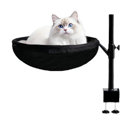 Schreibtisch Nest Katzenbett - Schreibtisch Montiertes Katzenbett Hängematte,360° Drehbar Möbel Deko Hängematte Nest Abnehmbarer Bezug Kleintiere Schreibtisch Nest Katzenbett - Schreibtisch Montiertes Katzenbett Hängematte,360° Drehbar Möbel Deko Hängematte Nest Abnehmbarer Bezug Kleintiere von Stronrive