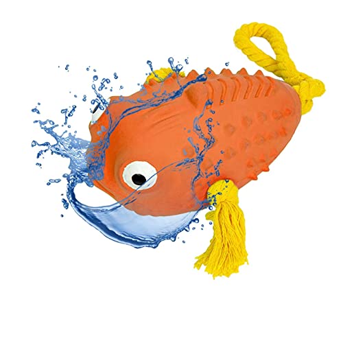 Stronrive Beißspielzeug für Welpen | Quietschendes Kauspielzeug für Welpen,Clownfish Shape Tough Welpenzahnreinigungsspielzeug für saubere Zähne Bac zähne von Stronrive