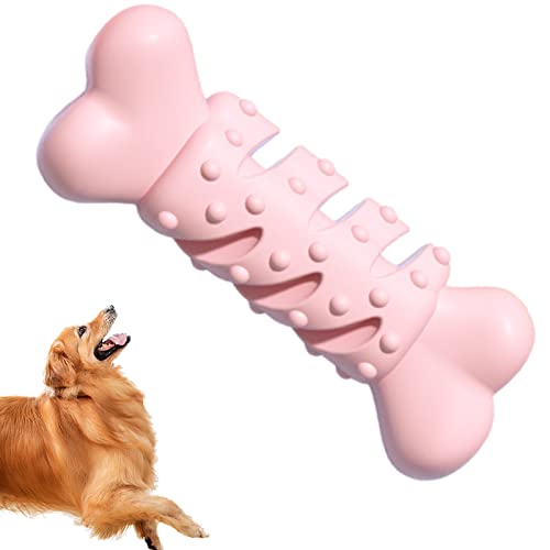 Stronrive Hundeknochen Beißspielzeug - Stimulationsspielzeug für Hunde,Interaktiver Kauer für Hunde mittlerer und großer Rassen mit Naturkautschuk zum Zahnen und Knirschen von Welpen für Zuhause von Stronrive