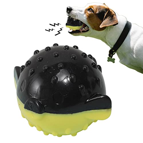 Stronrive Quietschender Kauball, Quietschspielzeug für Hunde für Aggressive Kauer, Lustiges interaktives Spielzeug Hoch hüpfende Bälle für kleine und mittlere Rassen von Stronrive