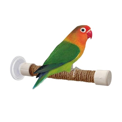 Stronrive Vogelfensterbarsch, Papageidusche Barsch | SALAKEET -Trainingsstand - Saugnapfbecher tragbares Barsch -Käfig -Zubehör für Vogel -Majaw -Sicht von Stronrive