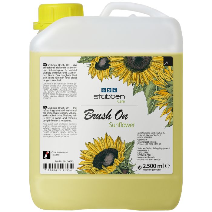 Stübben Brush On Glanzspray Mähnenspray 2,5L Refill Sunflower Stübben Brush On Glanzspray Mähnenspray 2,5L Refill Sunflower von Stübben