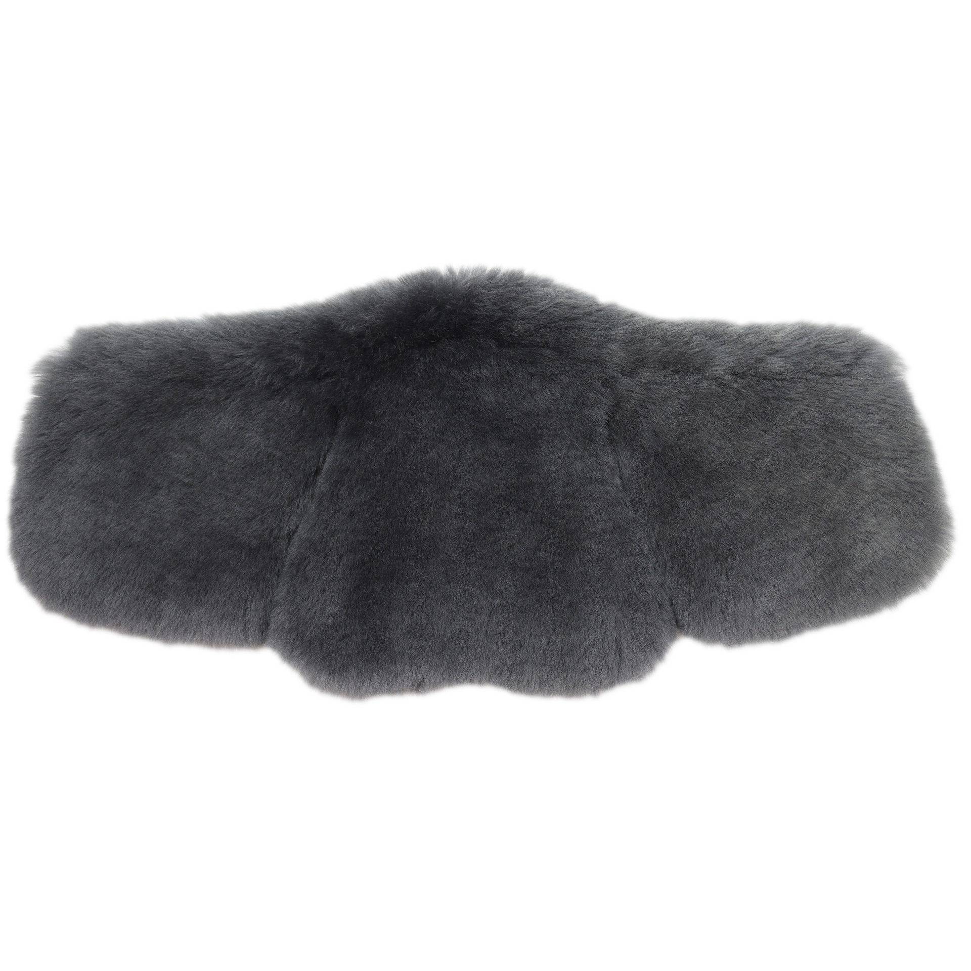 Stübben Equi-Soft® Polster by Mattes für Sattelgurt Lammfell Graphit, Einheitsgröße 50-150 cm von Stübben