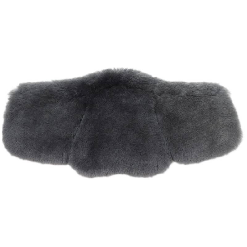Stübben Equi-Soft® Polster by Mattes für Sattelgurt Lammfell Graphit, Einheitsgröße 50-150 cm von Stübben